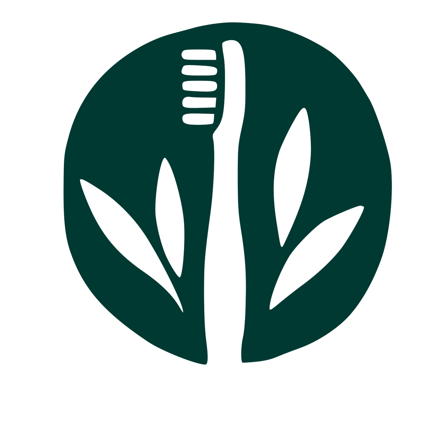 Bamboo Toothbrush Nature Logo #003932