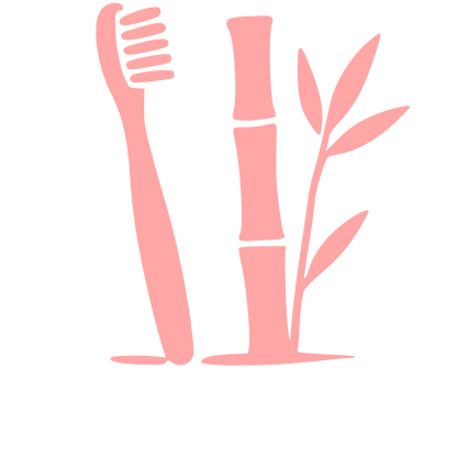 Bamboo Toothbrush Plant Logo #ffa6a6