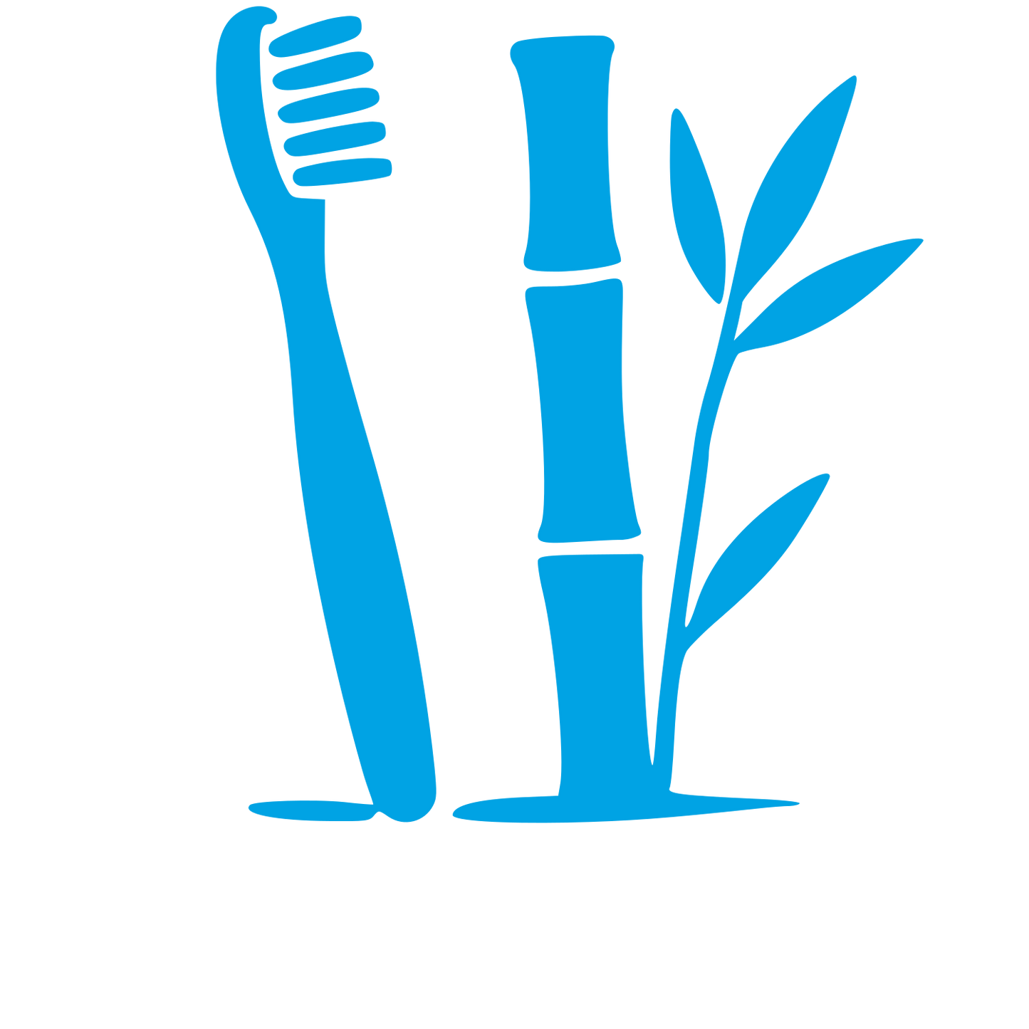 Bamboo Toothbrush Plant Logo #00a3e4