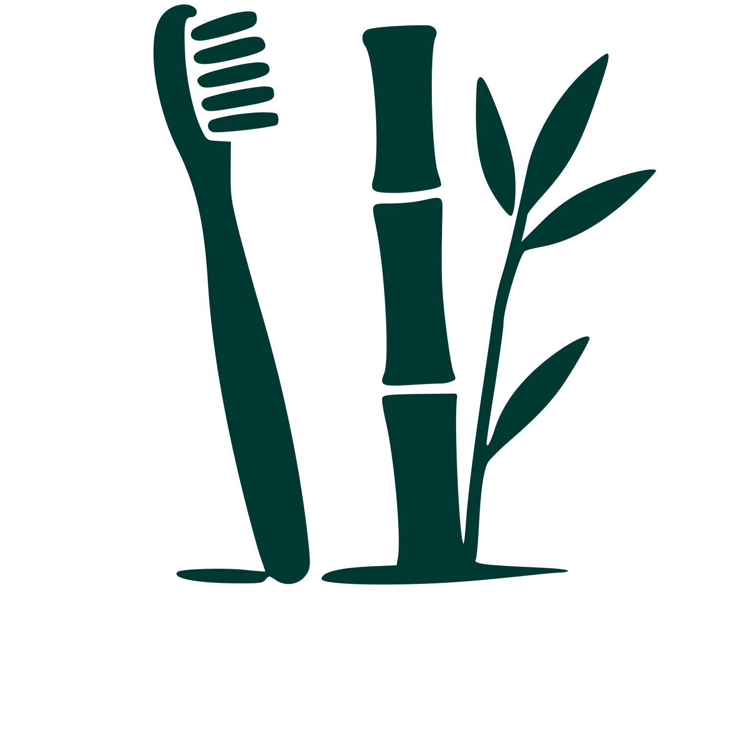 Bamboo Toothbrush Plant Logo #003932