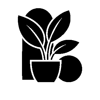 Potted Houseplant Layered Logo