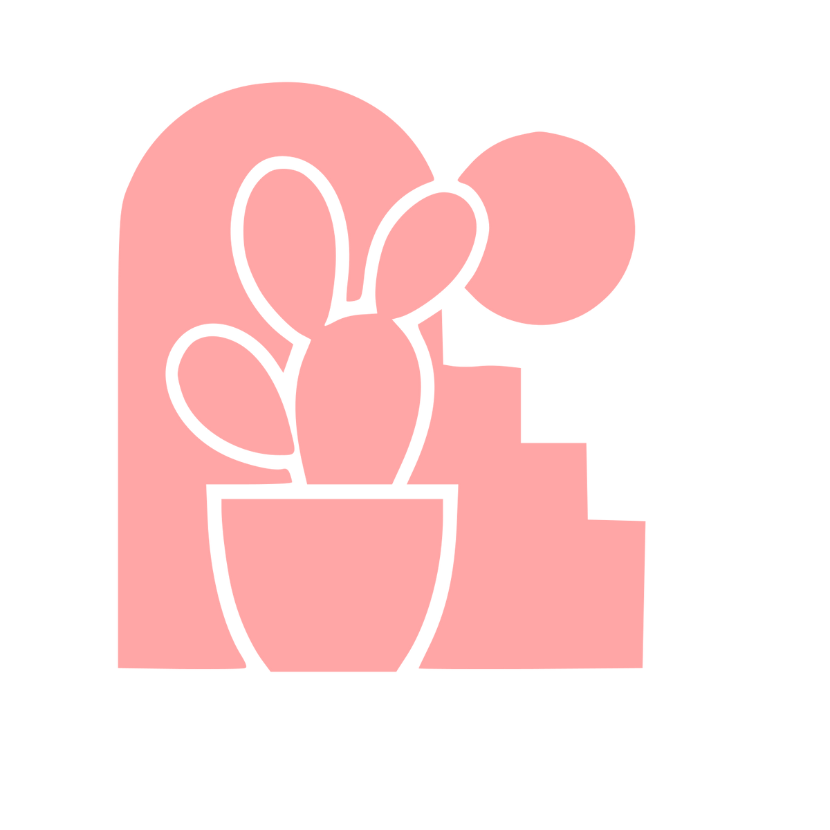 Cactus Arch Window Logo #ffa6a6