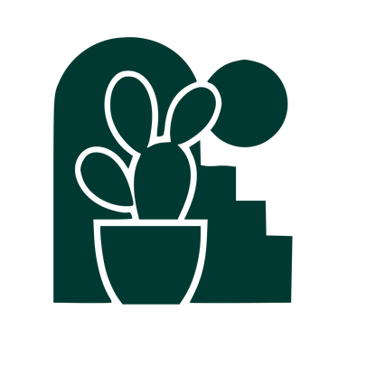 Cactus Arch Window Logo #003932