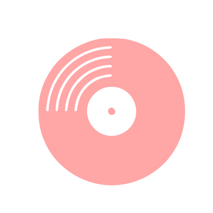 Vinyl Record Music Logo #ffa6a6