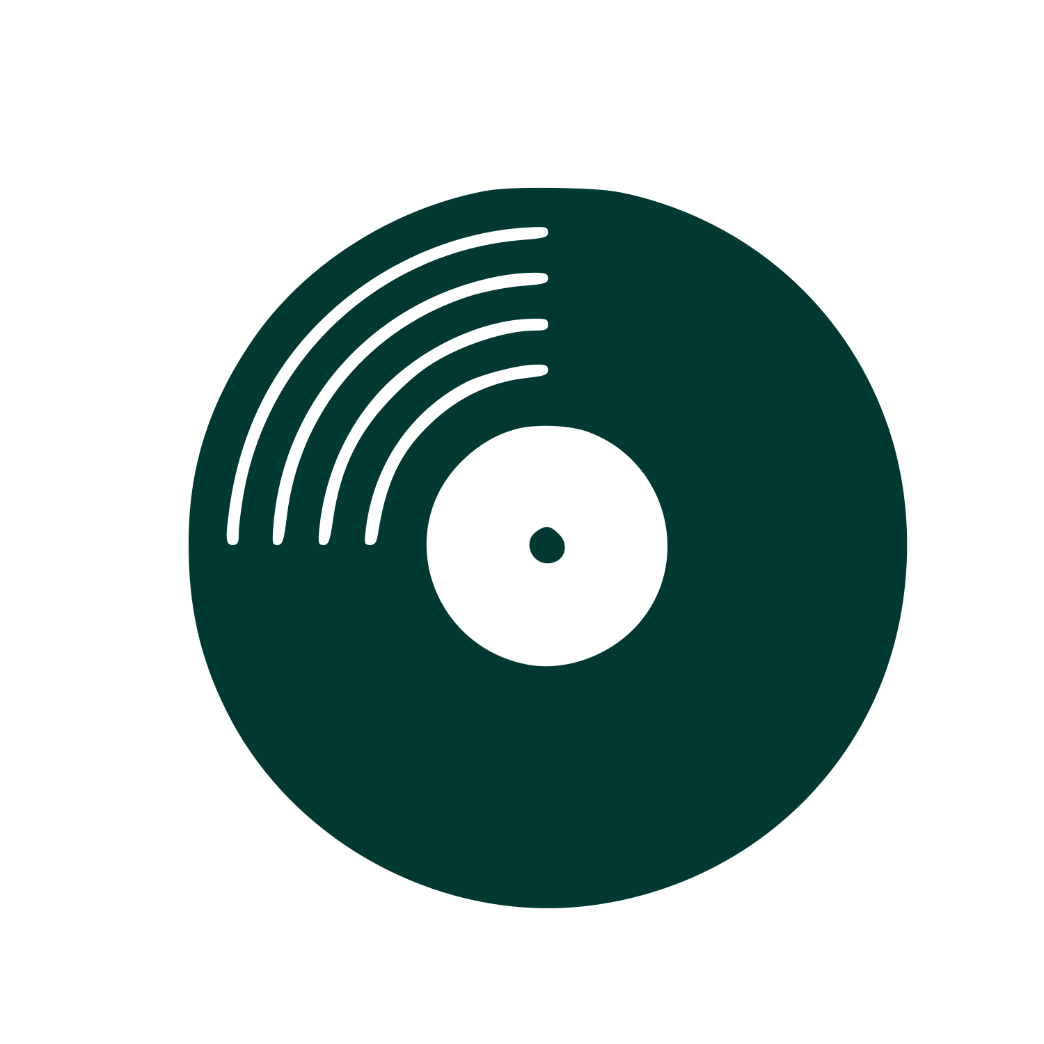 Vinyl Record Music Logo #003932