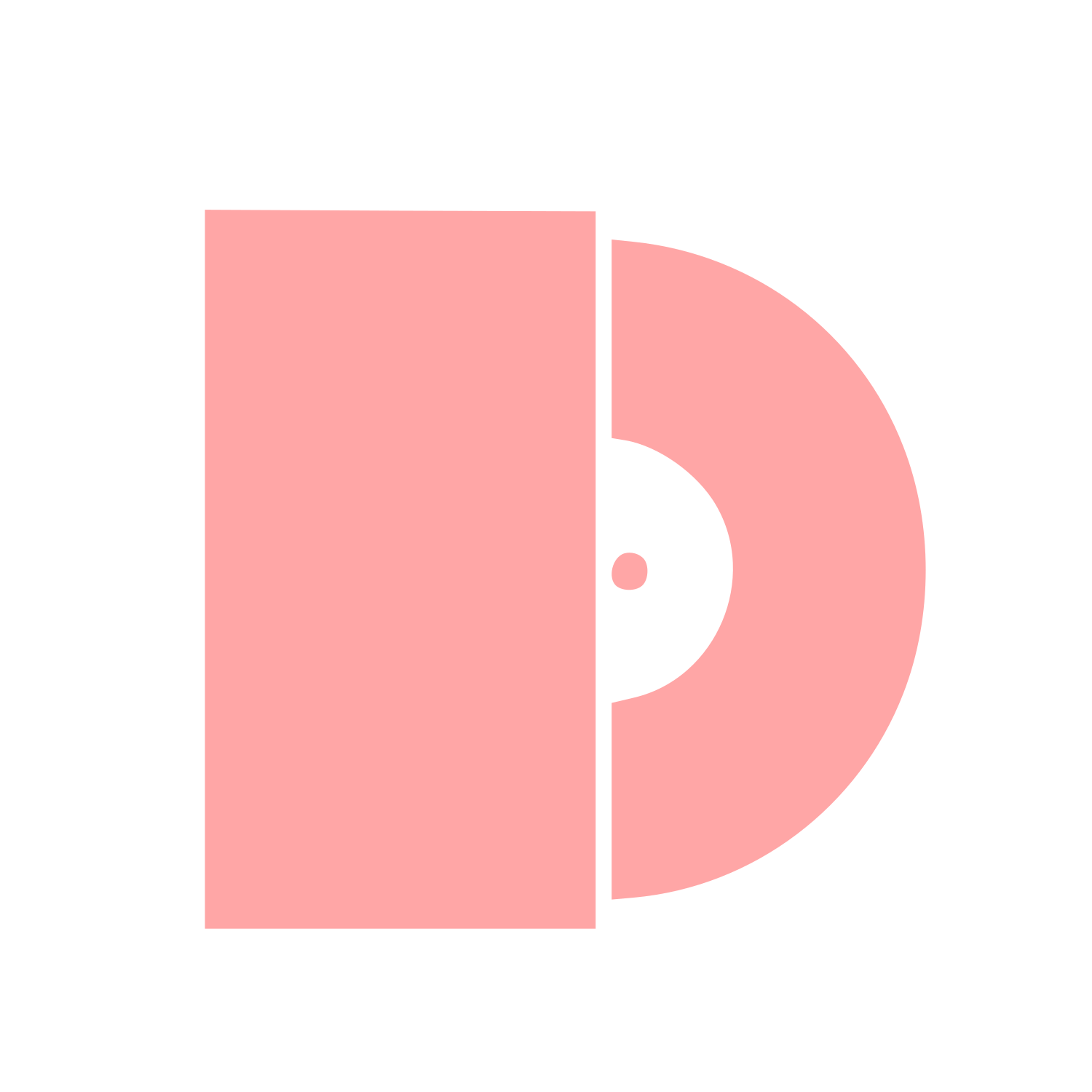 Vinyl Record Door Logo #ffa6a6