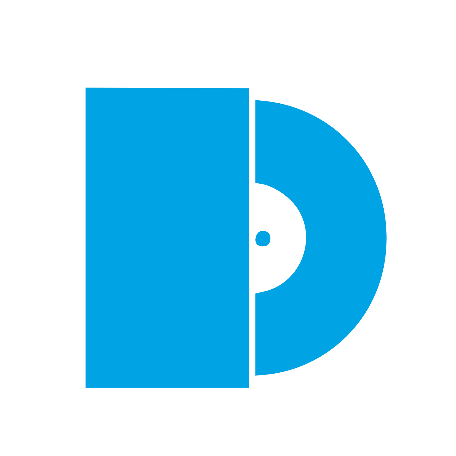Vinyl Record Door Logo #00a3e4