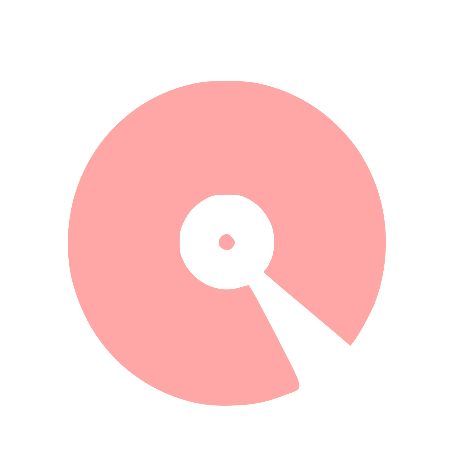 Vinyl Record Needle Logo #ffa6a6
