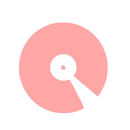 Vinyl Record Needle Logo #ffa6a6
