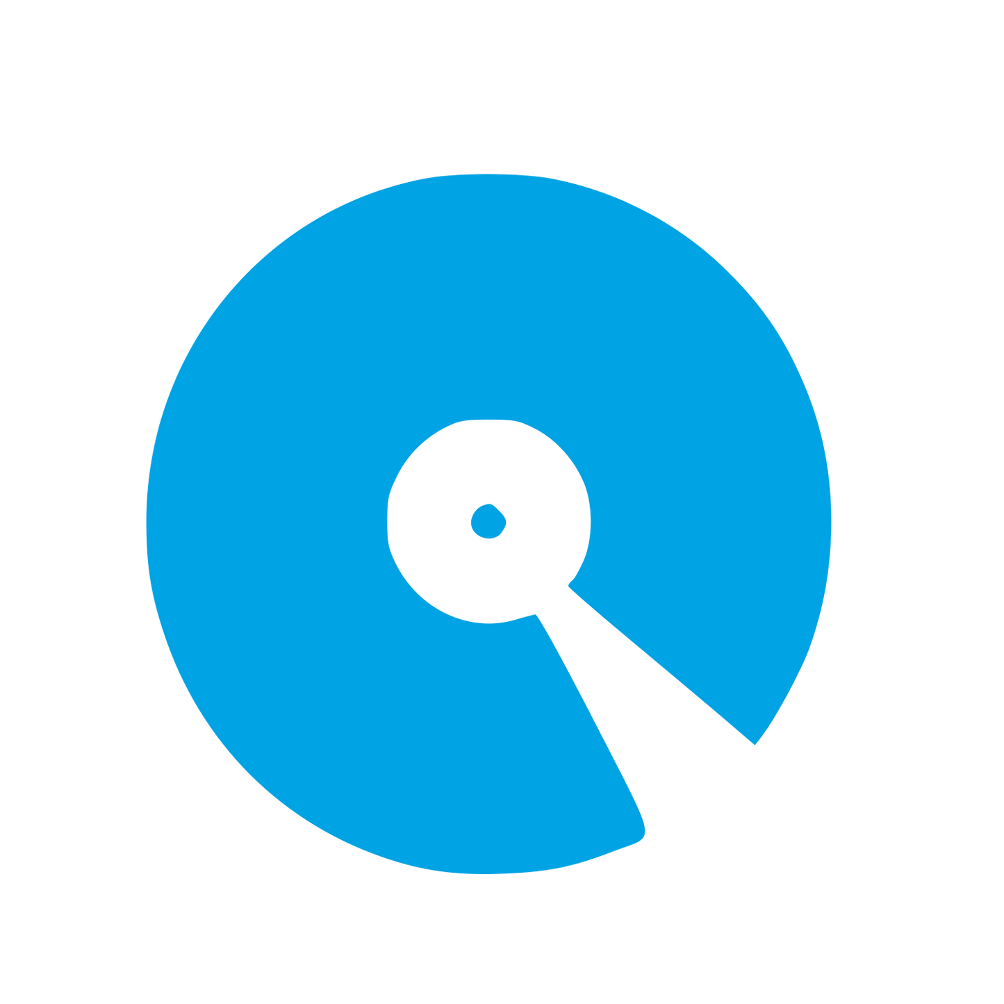 Vinyl Record Needle Logo #00a3e4