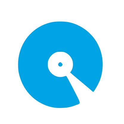 Vinyl Record Needle Logo #00a3e4