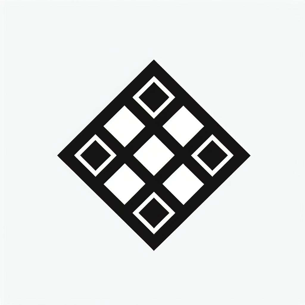 Diamond Grid Pattern Logo