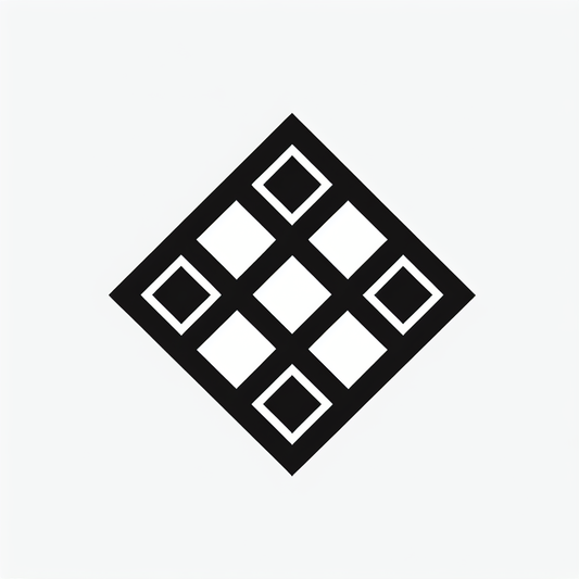 Diamond Grid Pattern Logo