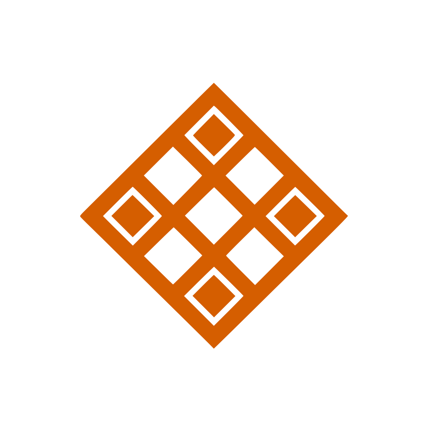Diamond Grid Pattern Logo #D55E00