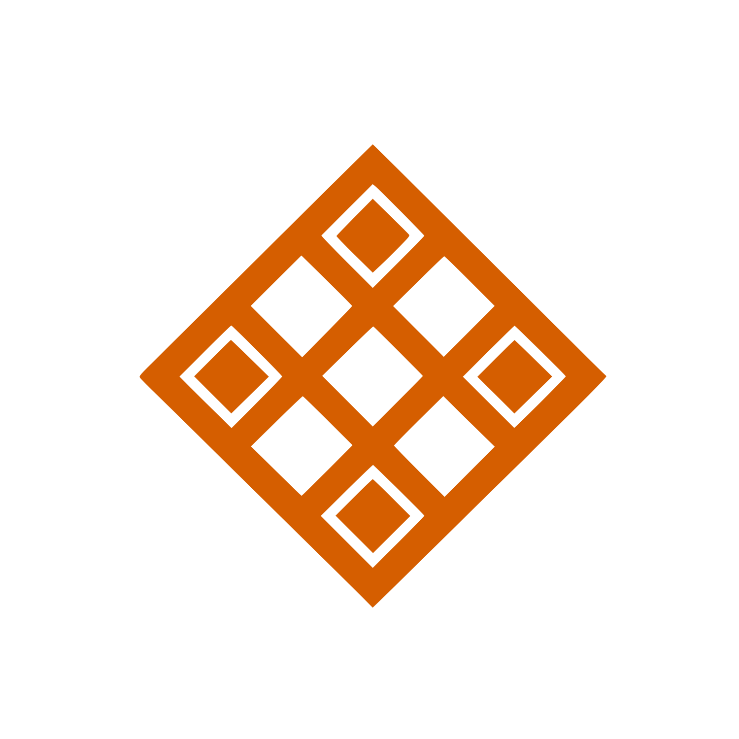 Diamond Grid Pattern Logo #D55E00