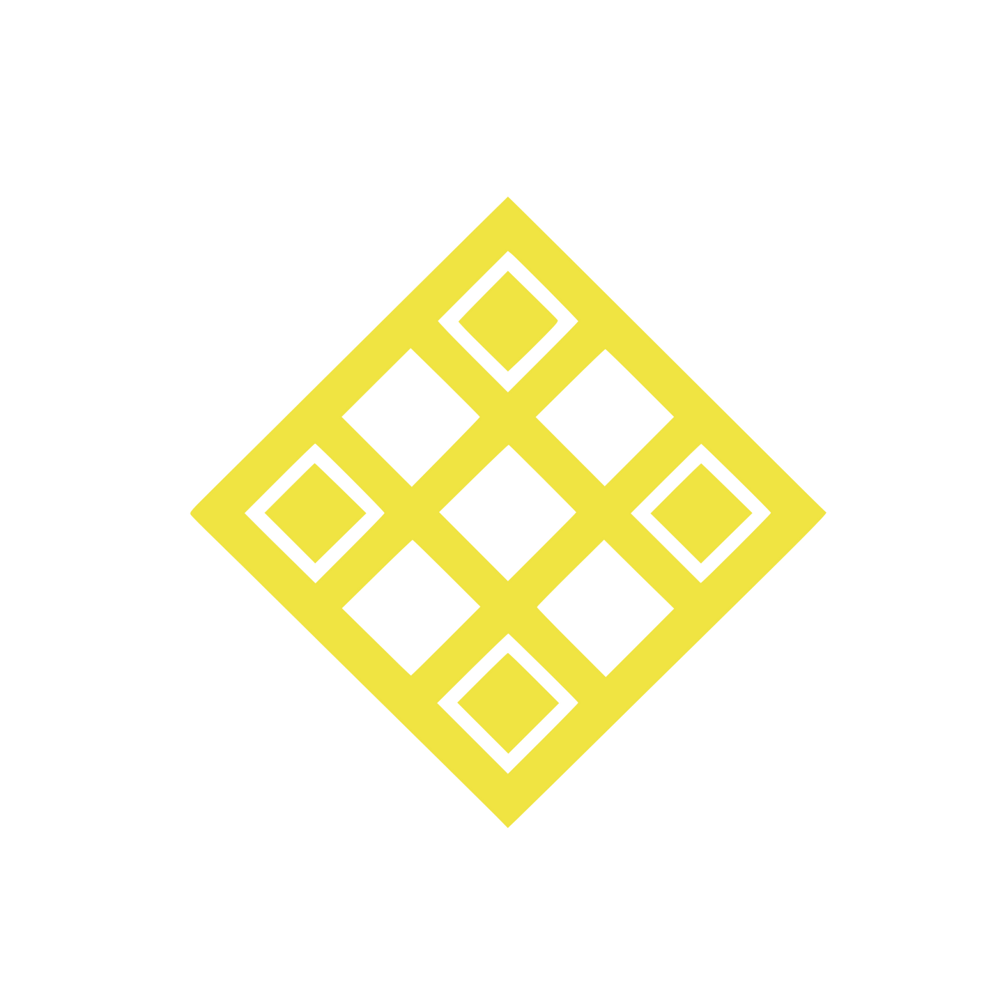 Diamond Grid Pattern Logo #F0E442