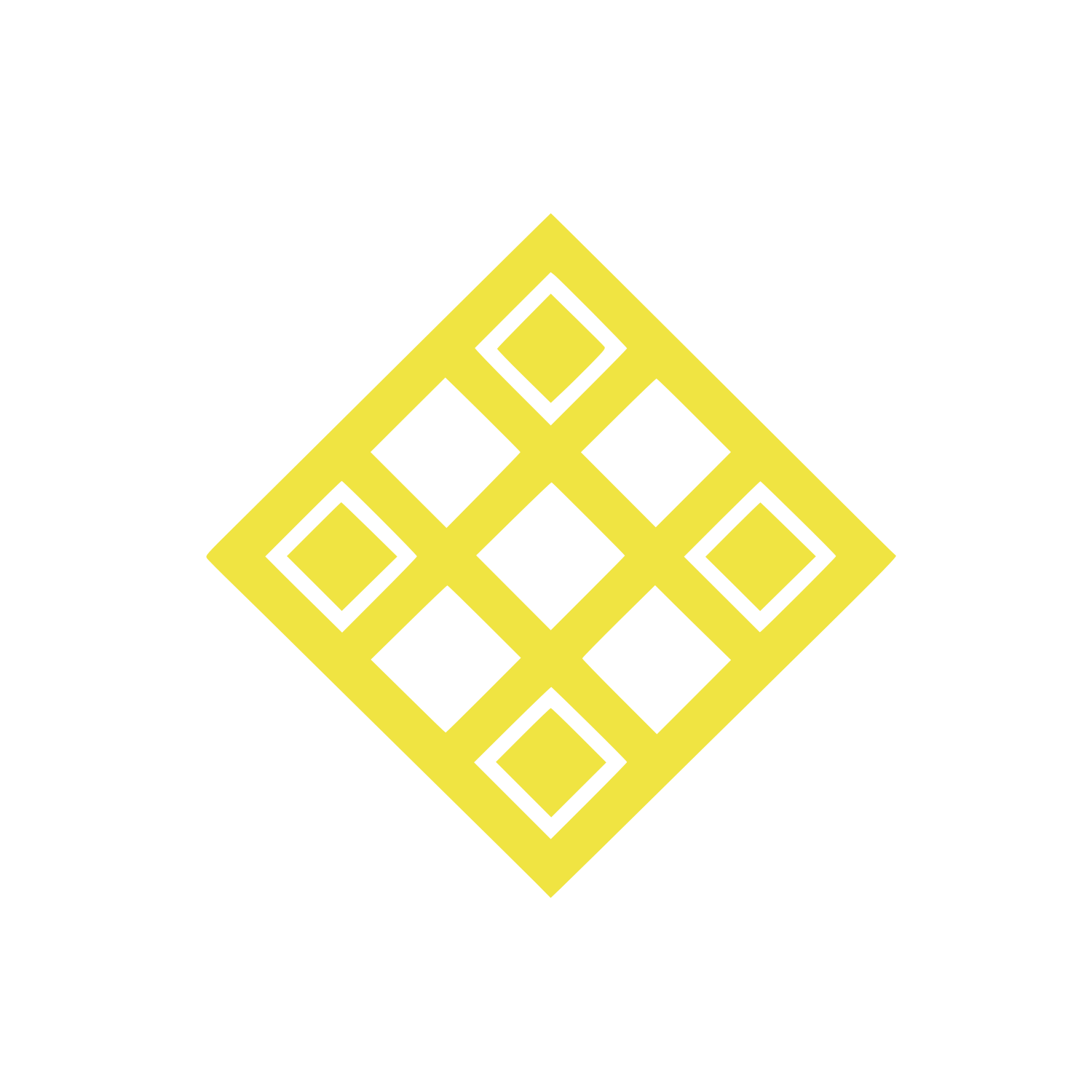 Diamond Grid Pattern Logo #F0E442