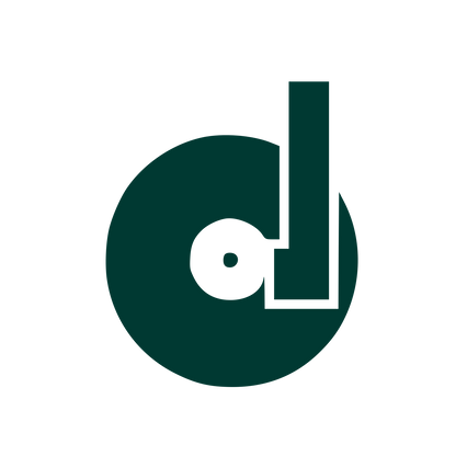 Vinyl Record Letter D Logo #003932