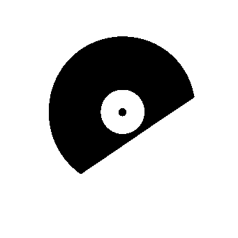 Vinyl Record Half Logo
