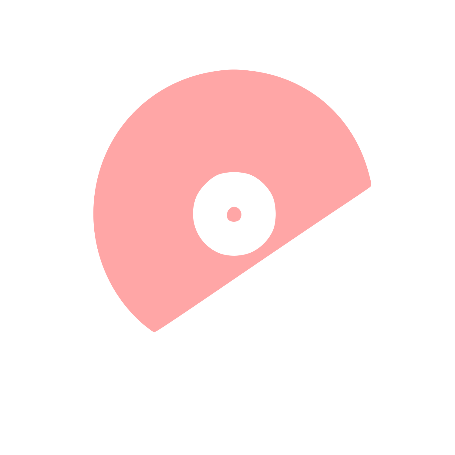 Vinyl Record Half Logo #ffa6a6