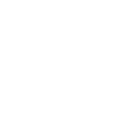 Vinyl Record Checkmark Logo #ffffff