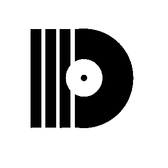 Vinyl Record Striped Logo