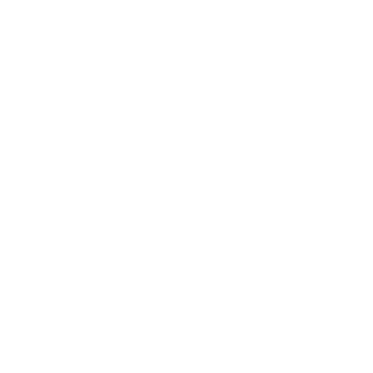 Vinyl Record Striped Logo #ffffff