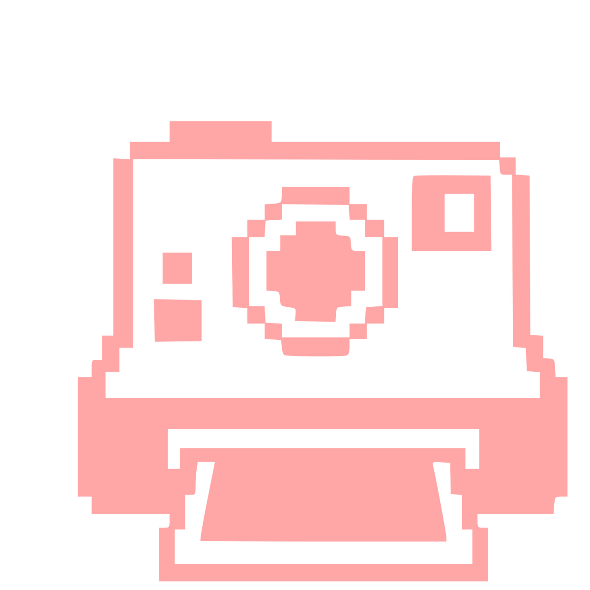Pixel Polaroid Camera Logo #ffa6a6