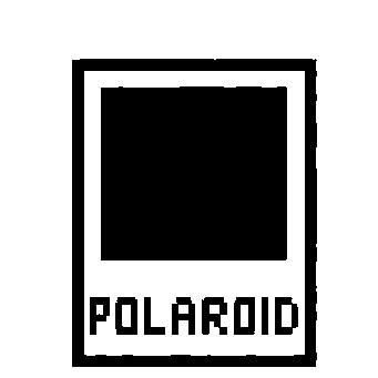 Pixel Polaroid Photo Logo