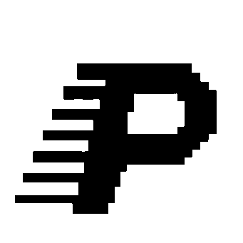 Pixel Letter P Logo