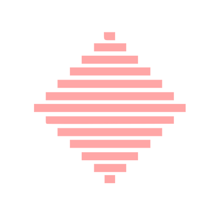 Pixel Diamond Stack Logo #ffa6a6