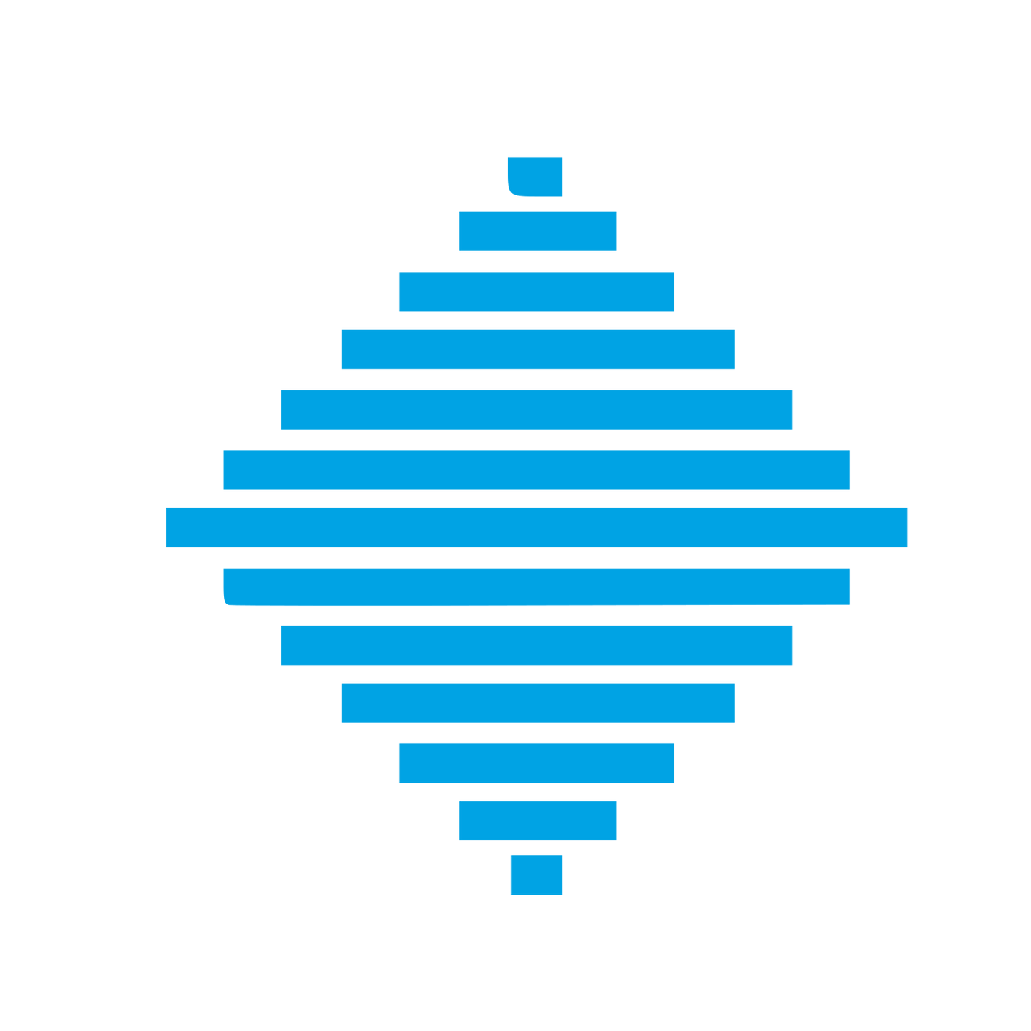 Pixel Diamond Stack Logo #00a3e4