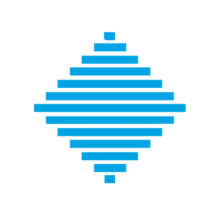 Pixel Diamond Stack Logo #00a3e4