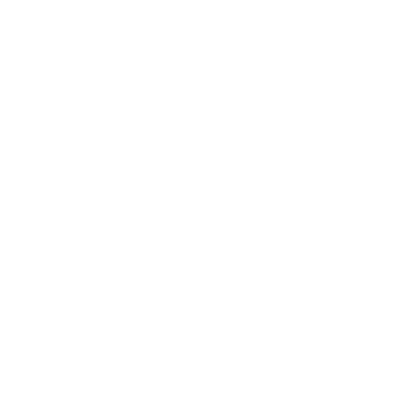 Pixel Diamond Stack Logo #ffffff