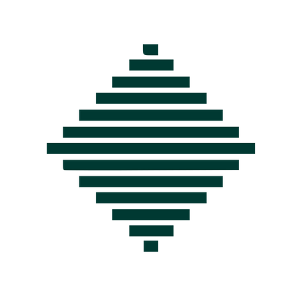 Pixel Diamond Stack Logo #003932