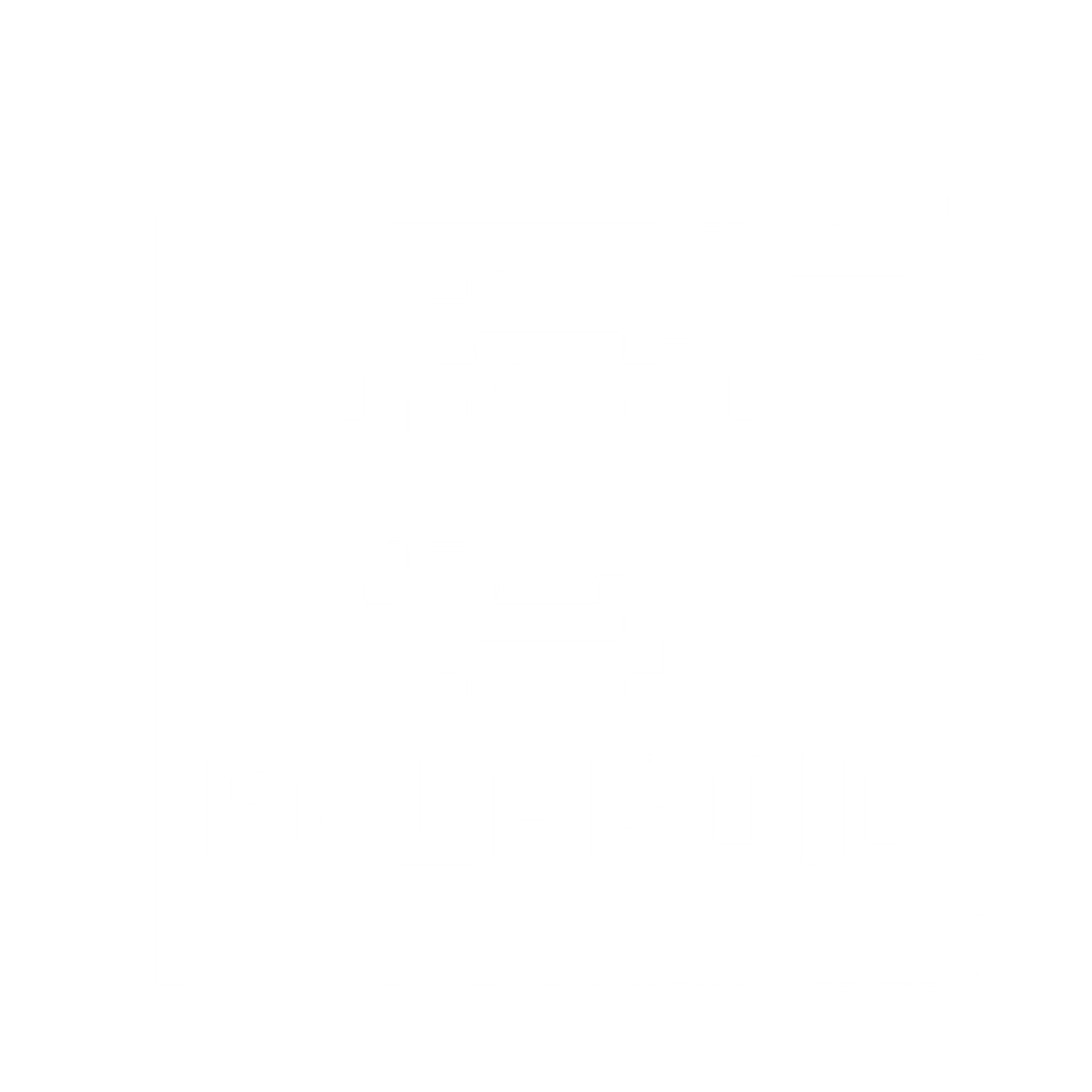 Pixel Polaroid Camera Logo #ffffff