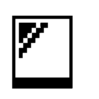 Pixel Polaroid Photo Logo