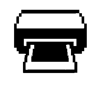 Pixel Printer Logo