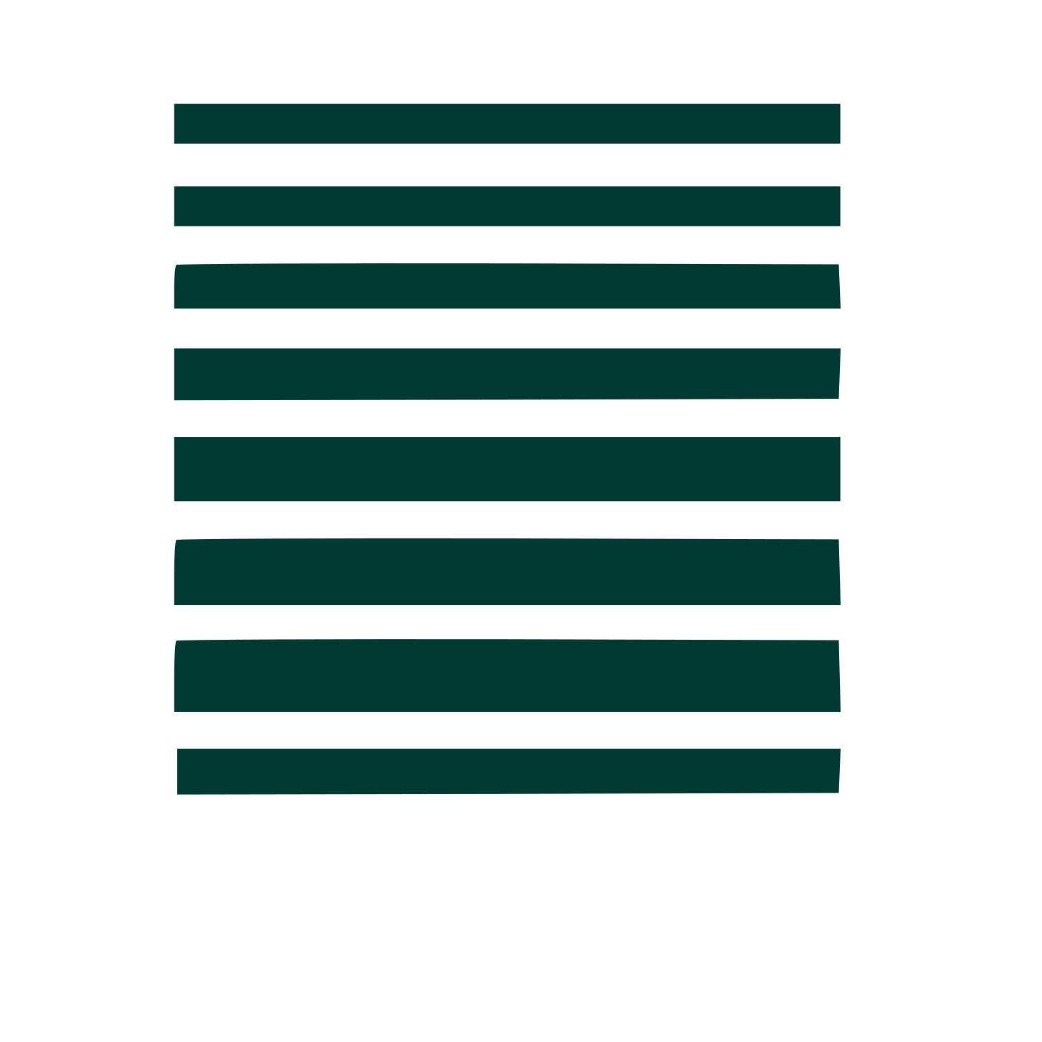 Horizontal Stripes Polaroid Logo #003932