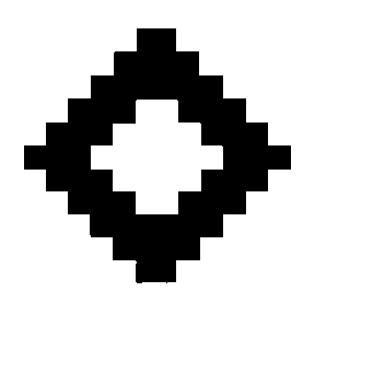 Pixel Diamond Eye Logo