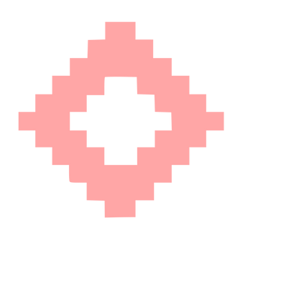 Pixel Diamond Eye Logo #ffa6a6