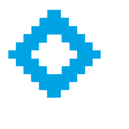 Pixel Diamond Eye Logo #00a3e4