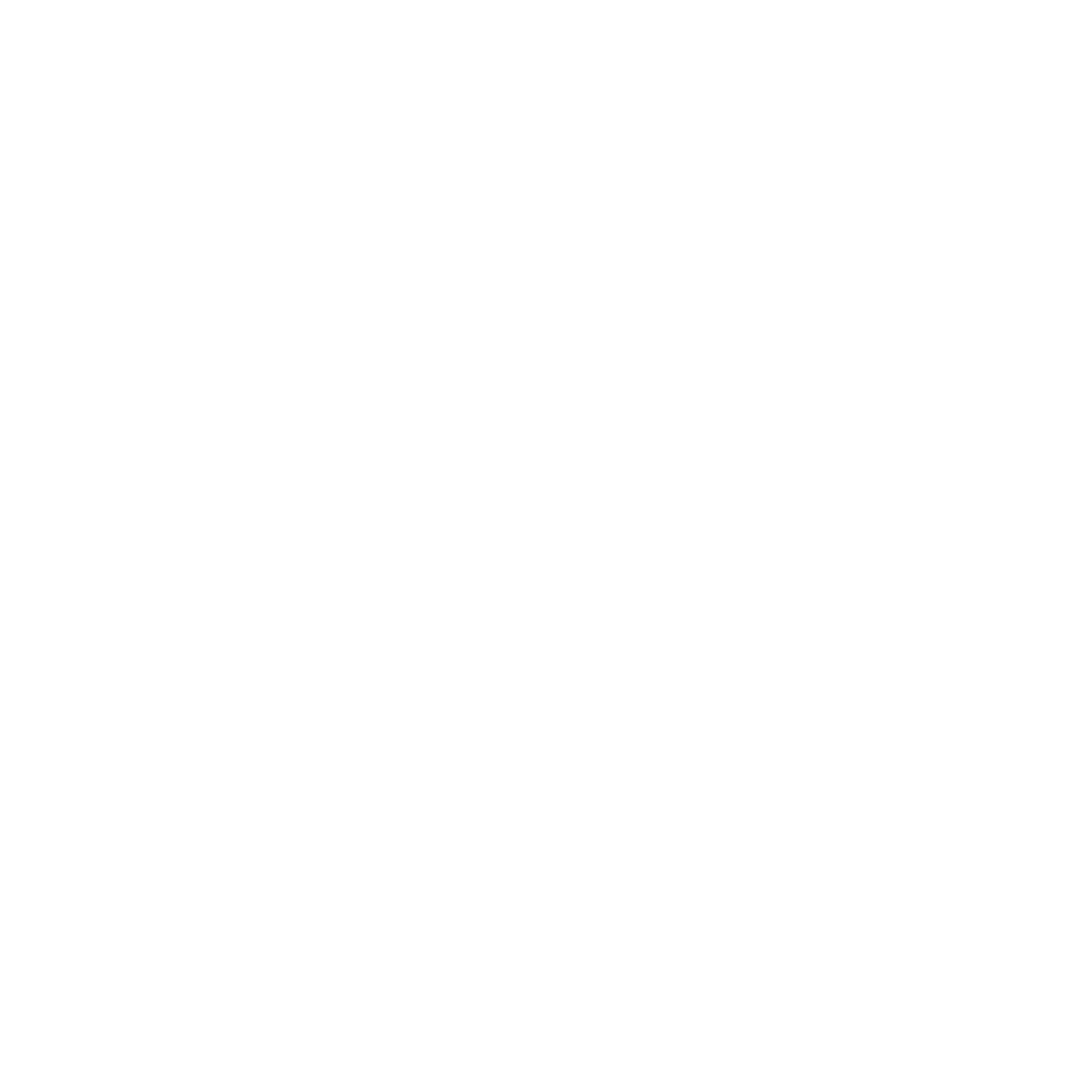 DJ Turntable Record Player Logo #ffffff