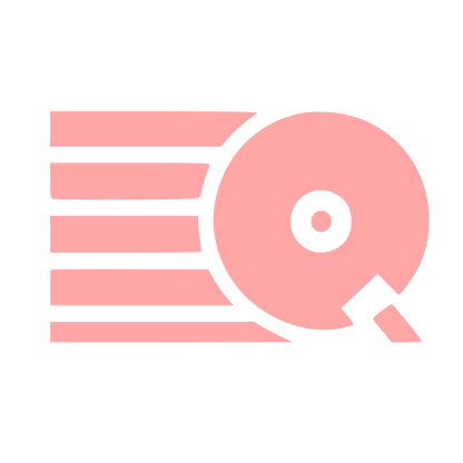 Vinyl Record DJ Logo #ffa6a6