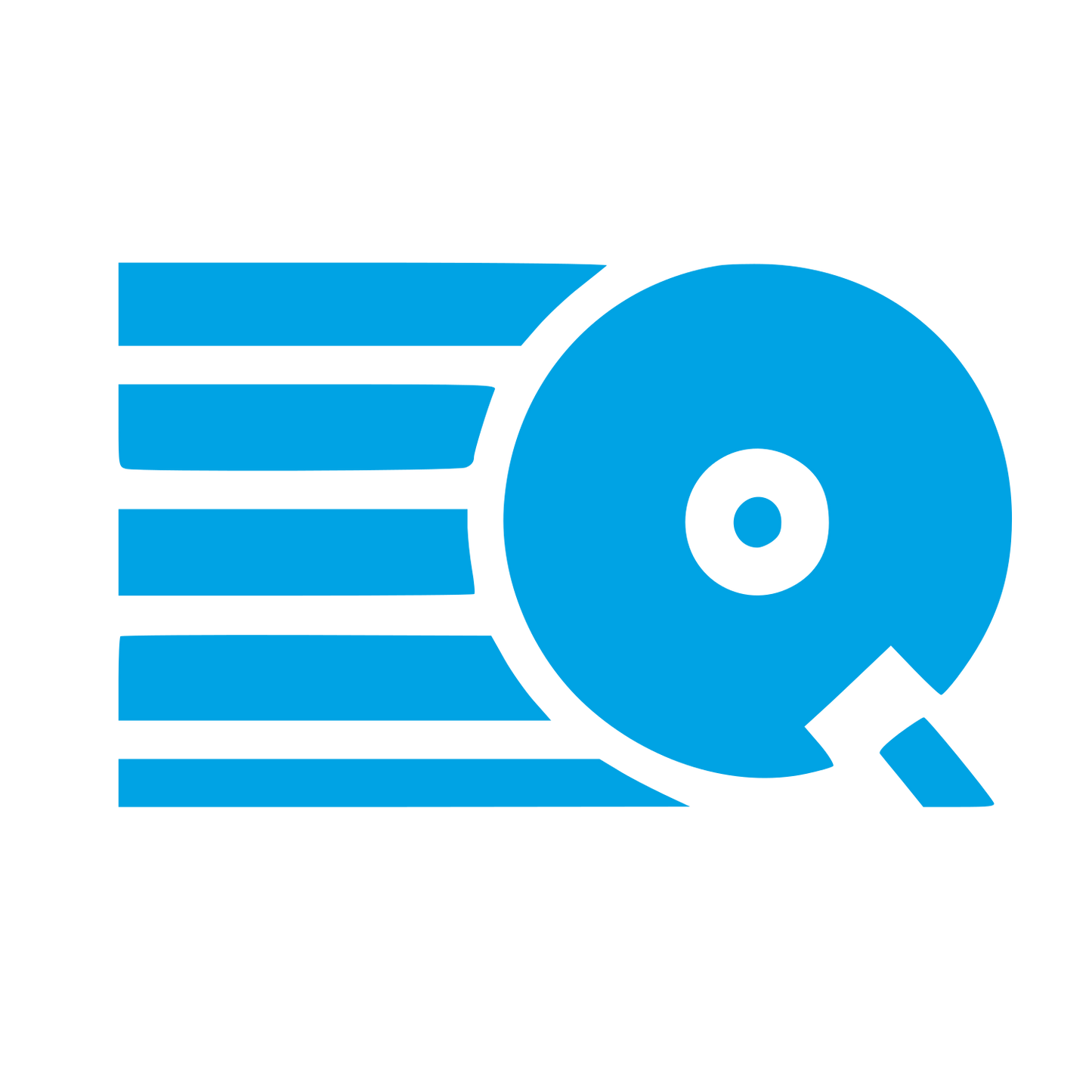 Vinyl Record DJ Logo #00a3e4