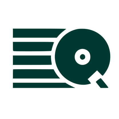 Vinyl Record DJ Logo #003932