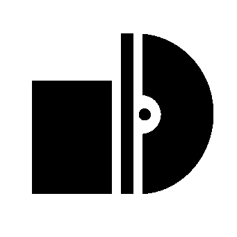 Vinyl Record DJ Logo