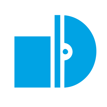 Vinyl Record DJ Logo #00a3e4