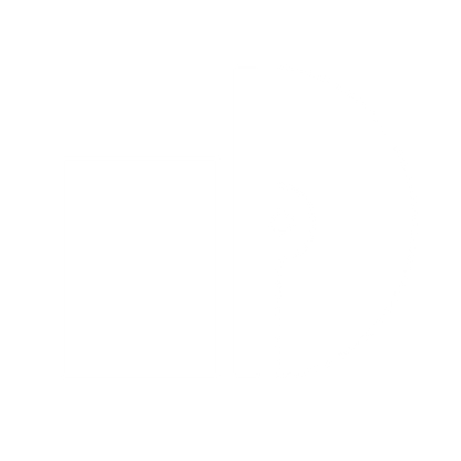 Vinyl Record DJ Logo #ffffff