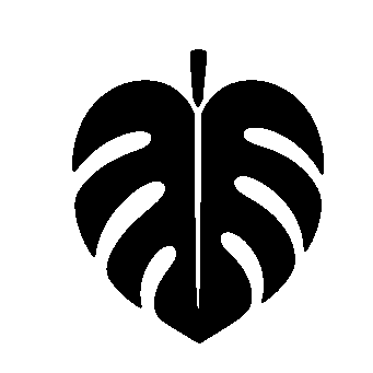 Monstera Leaf Pictogram Logo